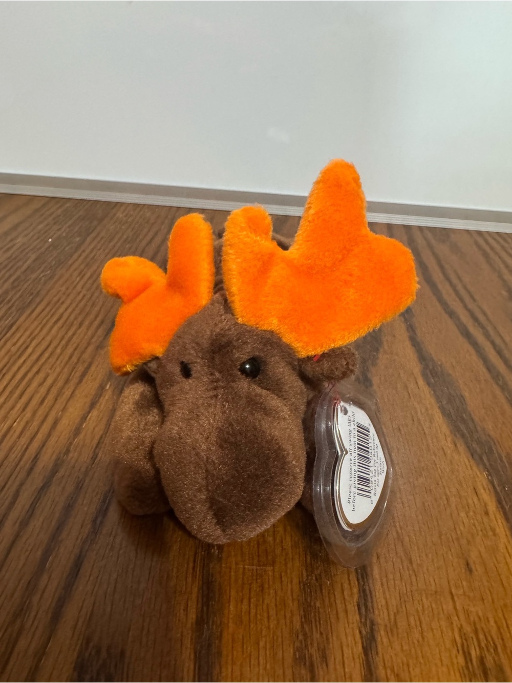 Ty Beanie Baby Chocolate Moose 1993 Style 4015 Vintage Original Tag Protector